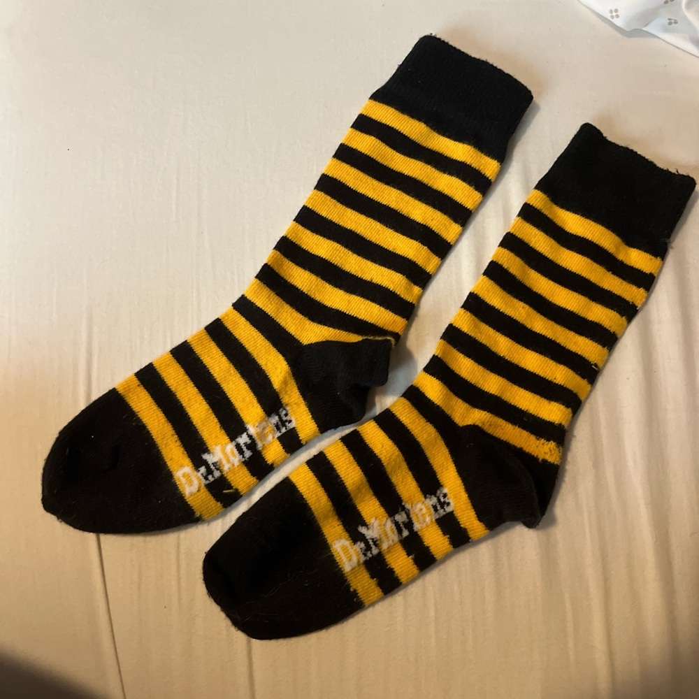 Dr. Martens Bold Black and Yellow Socks